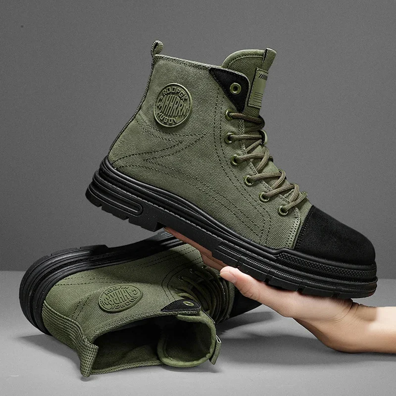 Leather Work Boots - 2026 Mens Boots Casual Canvas Shoes