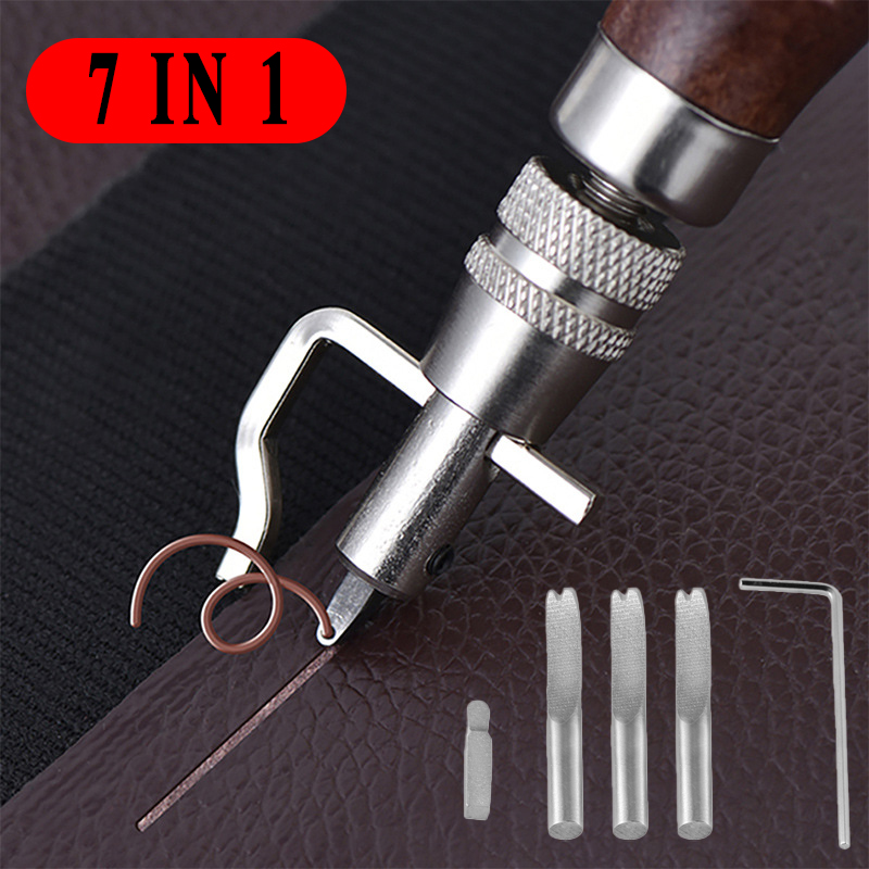 Leather Edge Beveler - 7 in 1 Pro Adjustable Leather