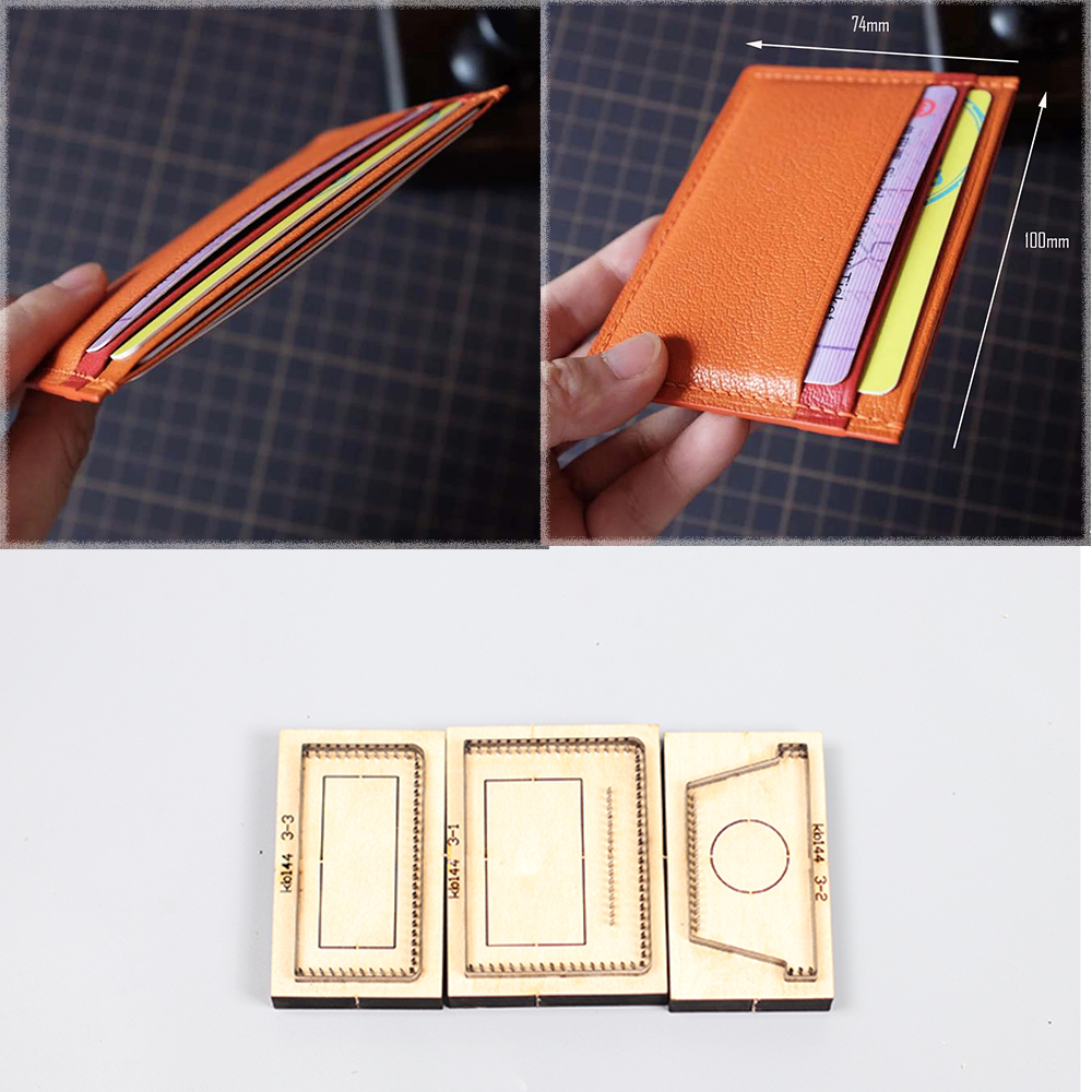 Leatherwork Knives - 100x74mm Leather Craft classical cardholder cutting