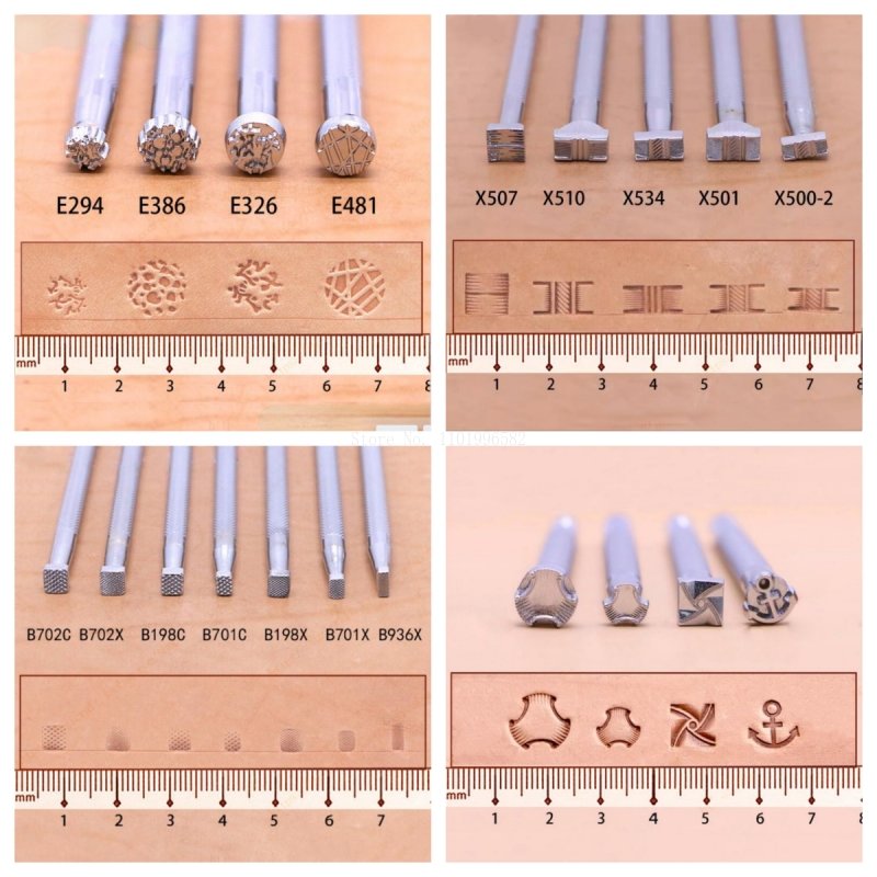 Leather Stamp Set - Leather Carving Embossed Alloy Electroplating Tool