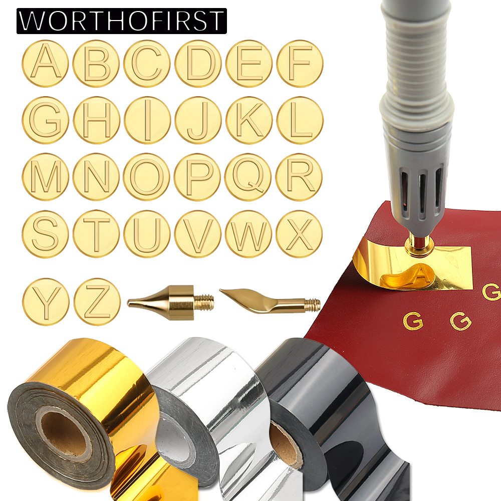 Leather Stamp Set - Heated Stamping Foil Pen Electric Hot