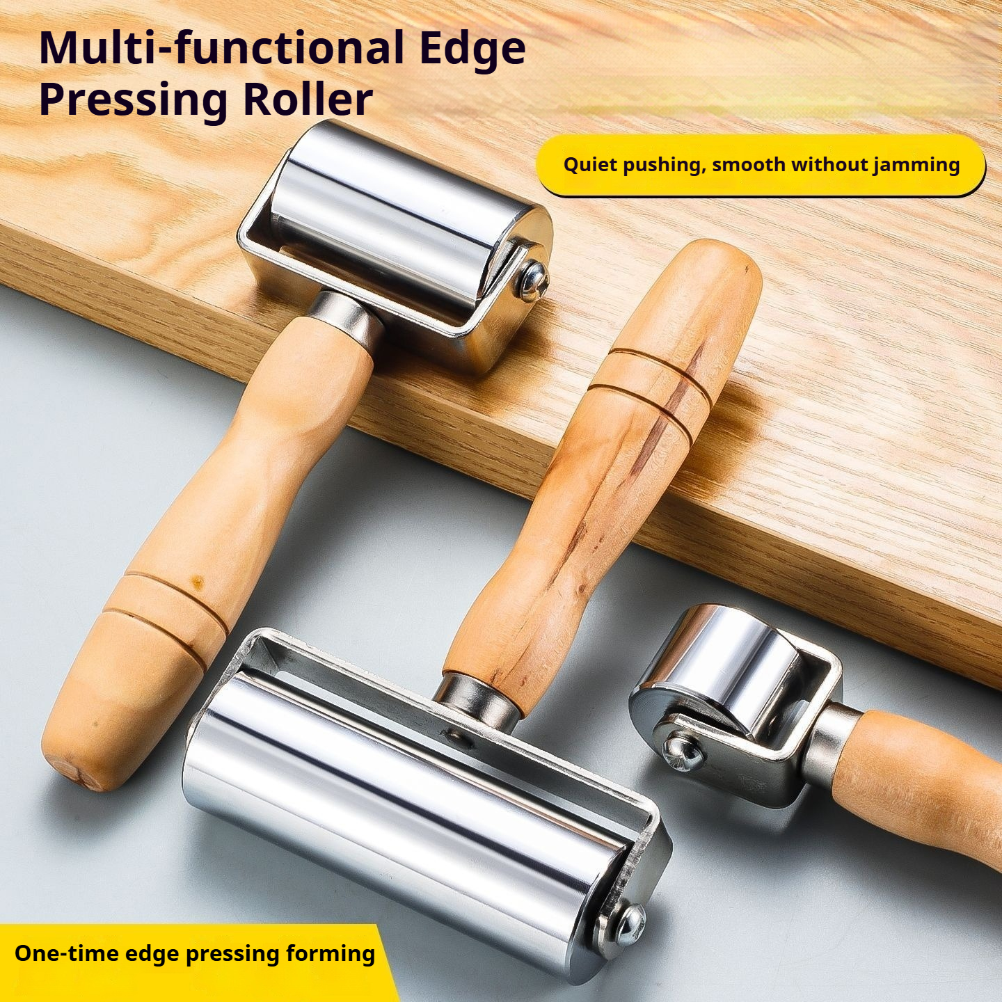 Leatherwork Hand Press - Leather Press Edge Roller with Wooden