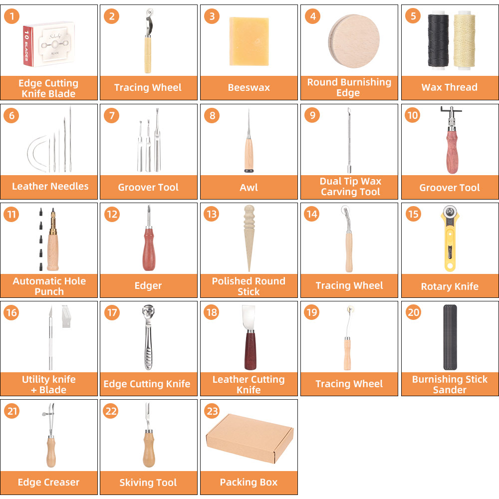 Leather Sewing Tools Kit Stitc - đánh giá và giá Groover Stitching Tool