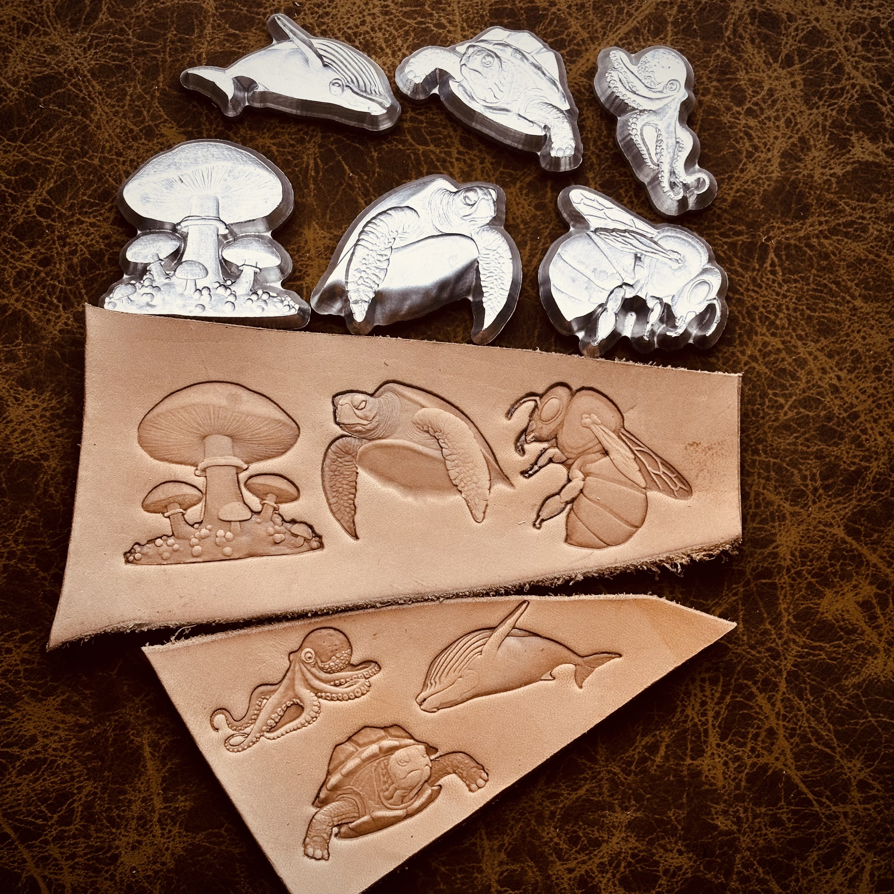 6pcs/set Small Animal Series L - đánh giá và giá Leather Stamp Set