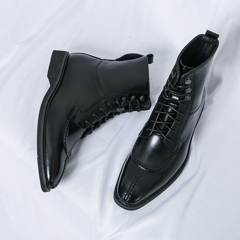 2026 New Men's Pointed Brown B - đánh giá và giá Leather Work Boots