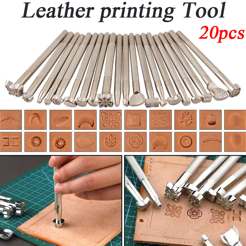 20pcs Leather Seal Carving Too - đánh giá và giá Leather Stamp Set