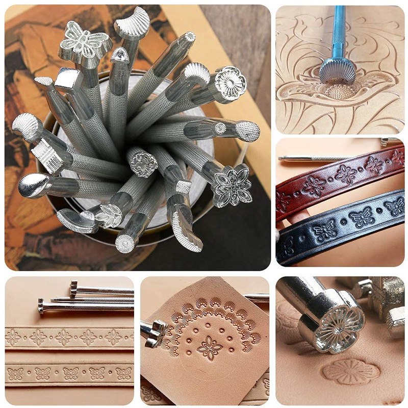 20pcs Leather Seal Carving Too - đánh giá và giá Leather Stamp Set
