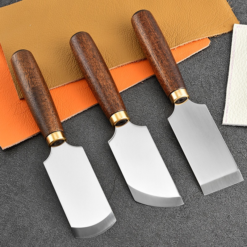 Acacia wood handle thinning kn - đánh giá và giá Leatherwork Knives