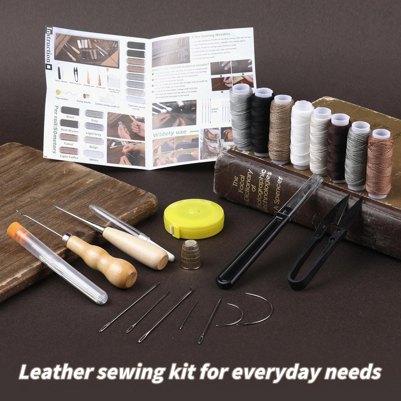 Sewing Kit Leather Craft Tools - đánh giá và giá Leatherwork Hand Sewing Needles