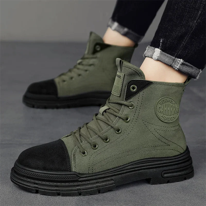 2026 Mens Boots Casual Canvas  - đánh giá và giá Leather Work Boots