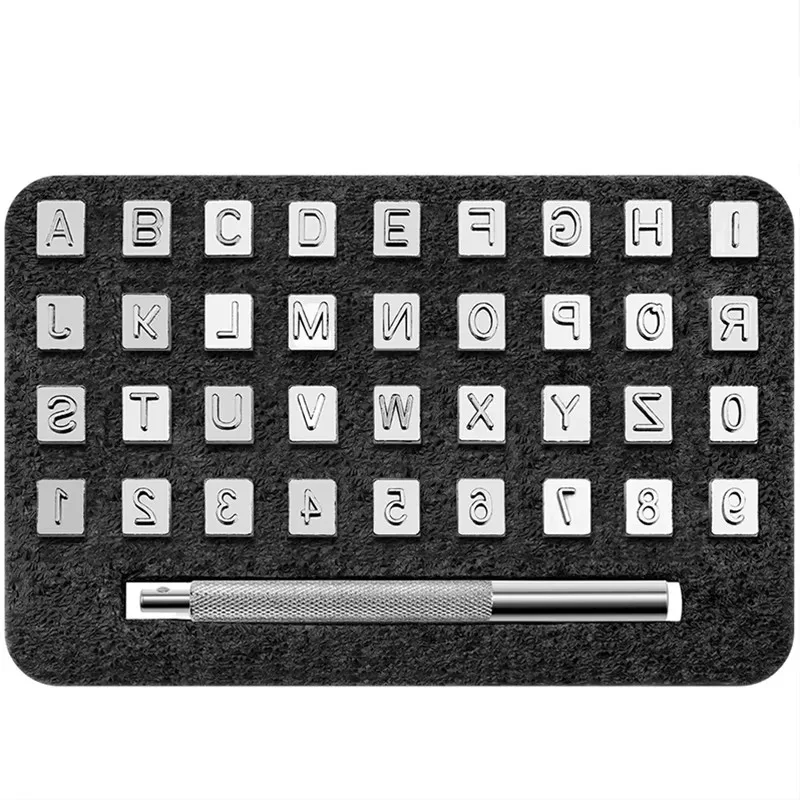 36Pcs 3mm/6mm Stainless Steel  - đánh giá và giá Leather Stamp Set