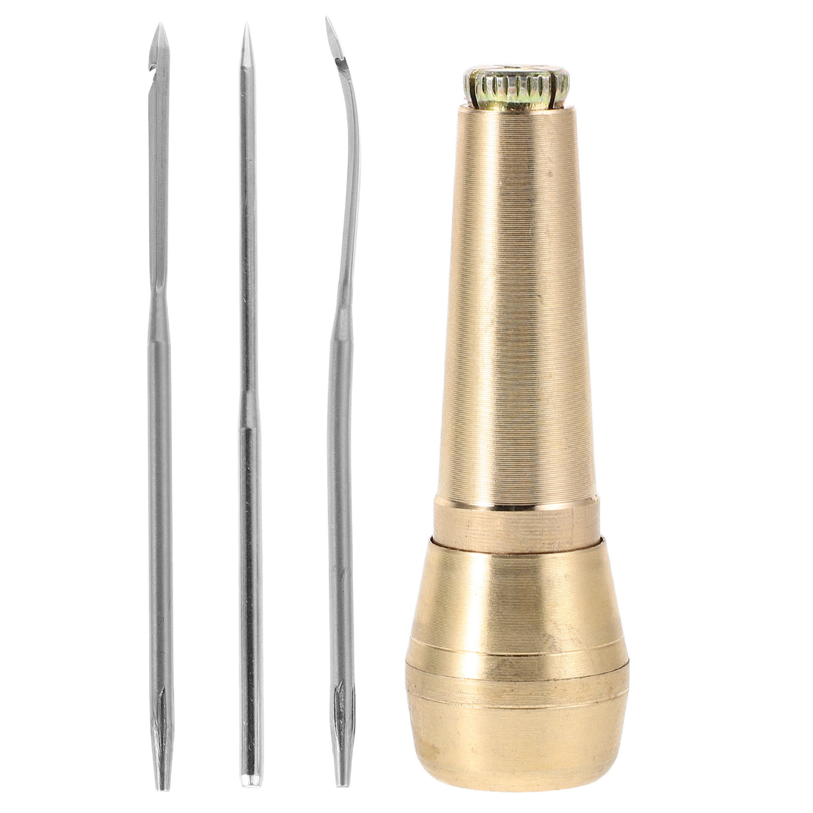 1Set Sturdy Brass Handle Hooke - đánh giá và giá Leatherwork Hand Sewing Needles