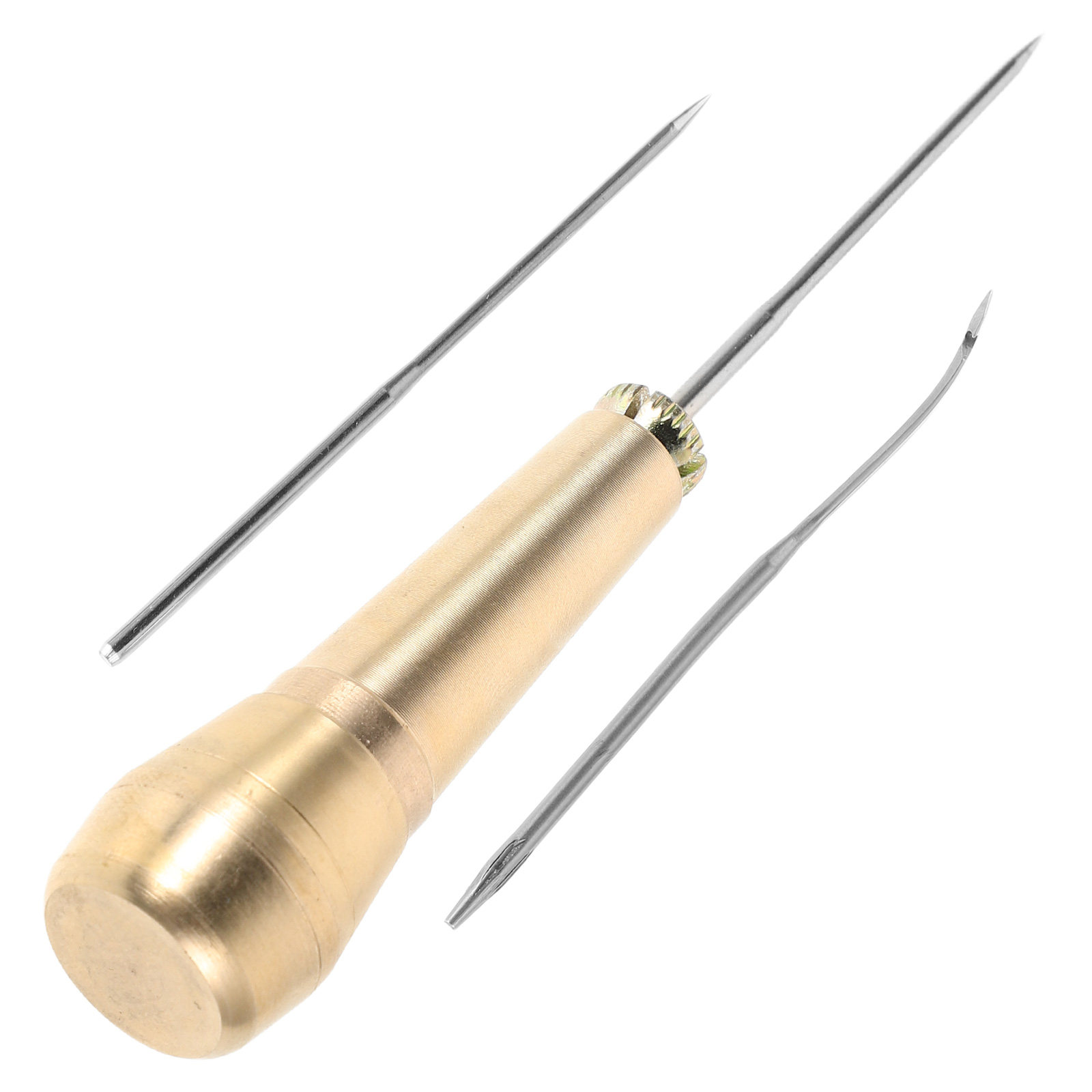 1Set Sturdy Brass Handle Hooke - đánh giá và giá Leatherwork Hand Sewing Needles