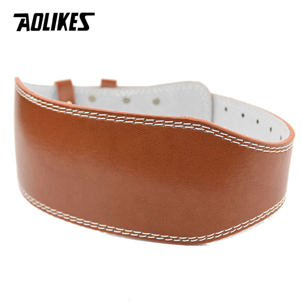 AOLIKES New Wide Weightlifting - đánh giá và giá Leather Workout Belt