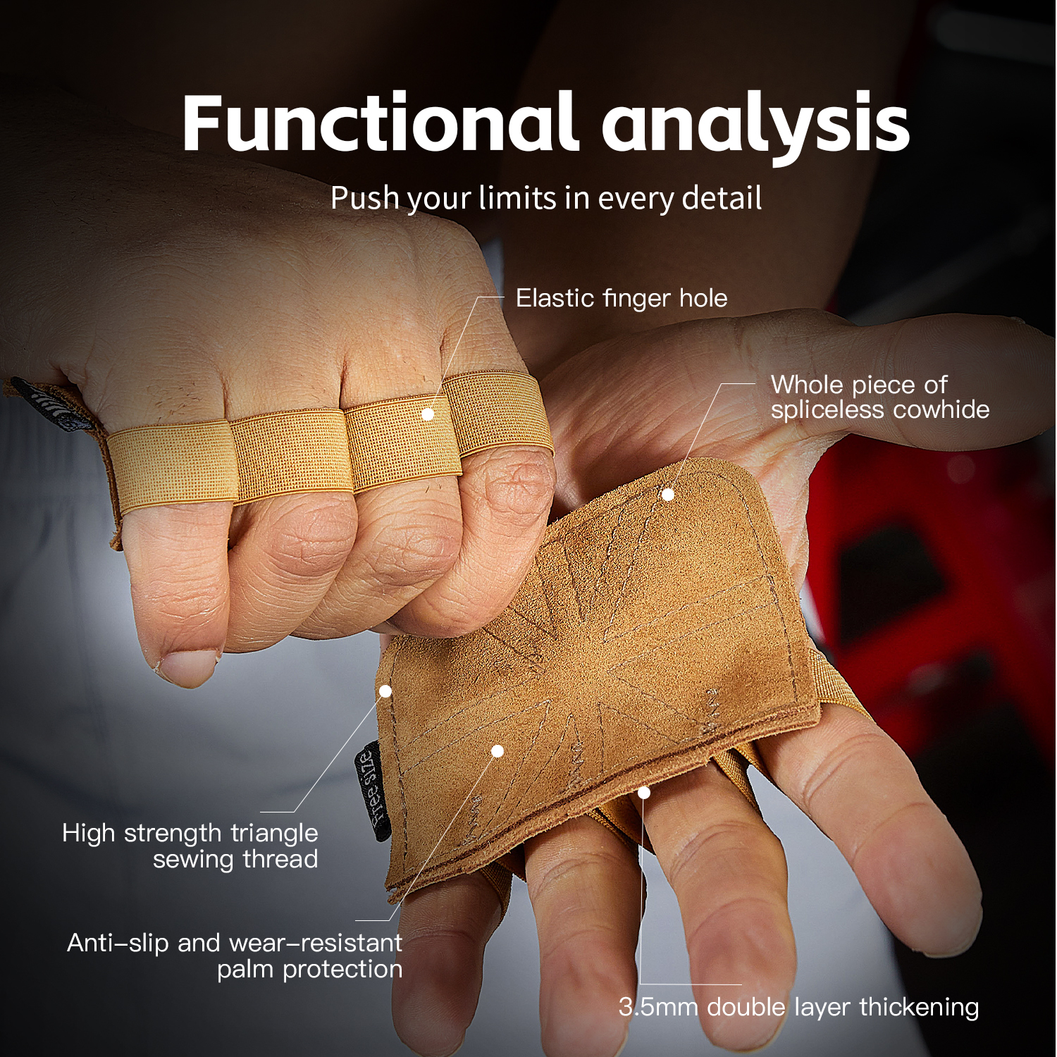1 Pair Cowhide Gym Gloves Grip - đánh giá và giá Leather Workout Belt