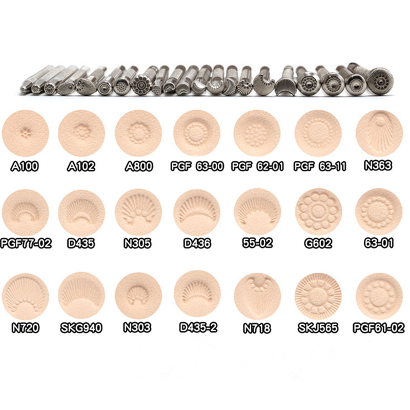 1Pcs DIY Leather Craft Alloy M - đánh giá và giá Leather Stamp Set