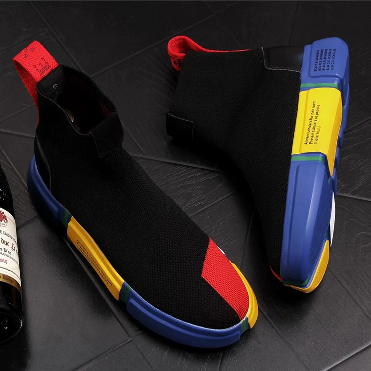2026 New Men's Black Sock Snea - đánh giá và giá Leather Work Boots