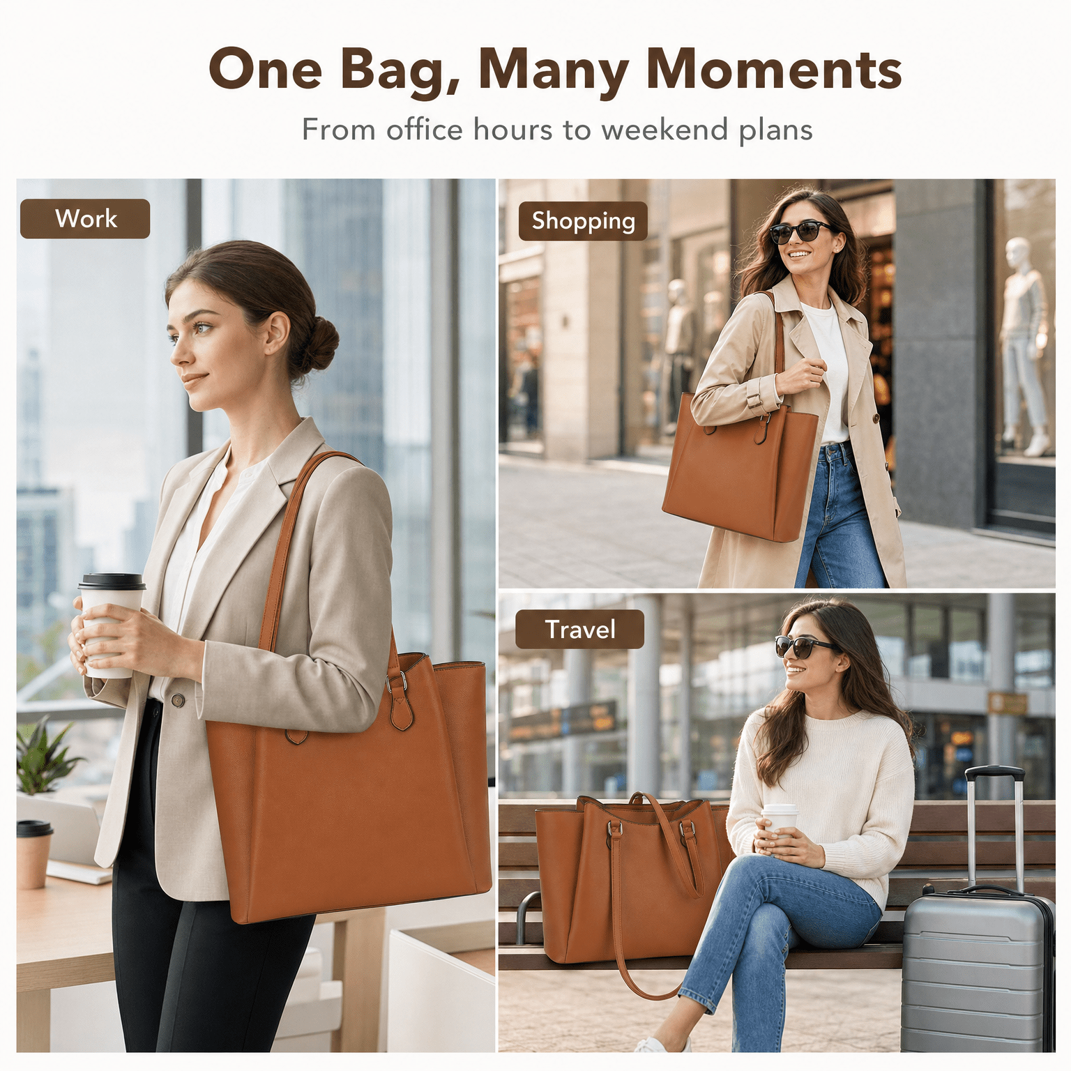 Tote Bag for Women, Large PU L - đánh giá và giá Leather Works