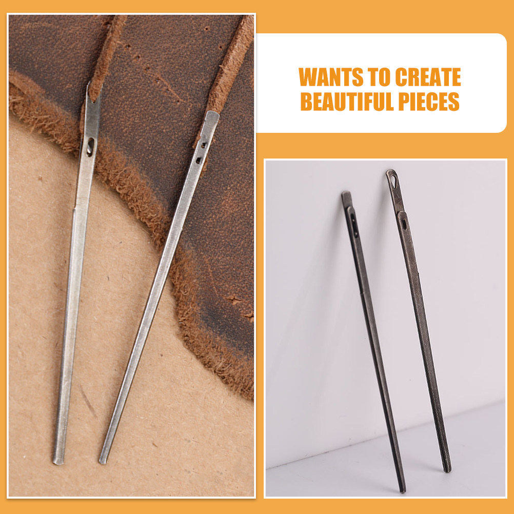 2Pcs Sewing Needles Steel Leat - đánh giá và giá Leatherwork Hand Sewing Needles