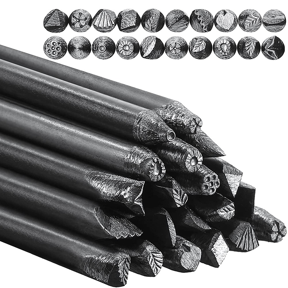 ABUN-20 Packs Steel Punches 4  - đánh giá và giá Leather Stamp Set