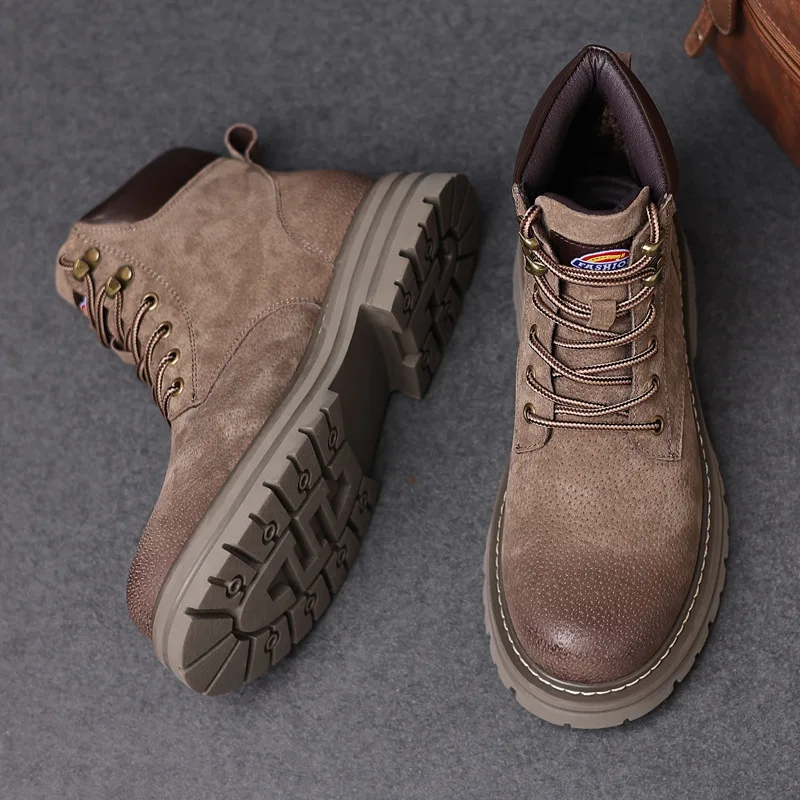 High Quality Men Shoes Genuine - đánh giá và giá Leather Work Boots