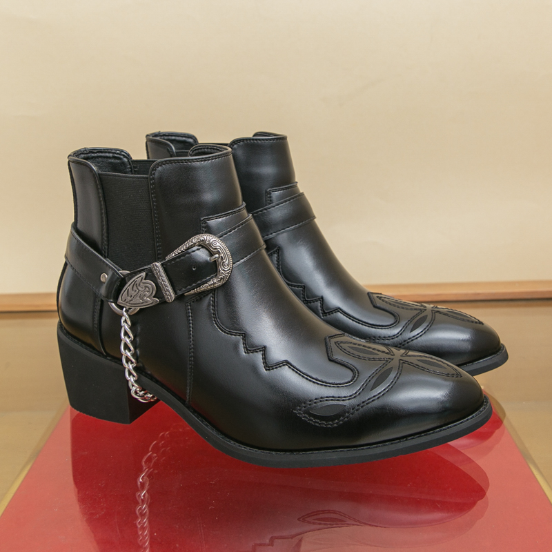 Men's Pointed Toe Ankle Boots  - đánh giá và giá Leather Work Boots