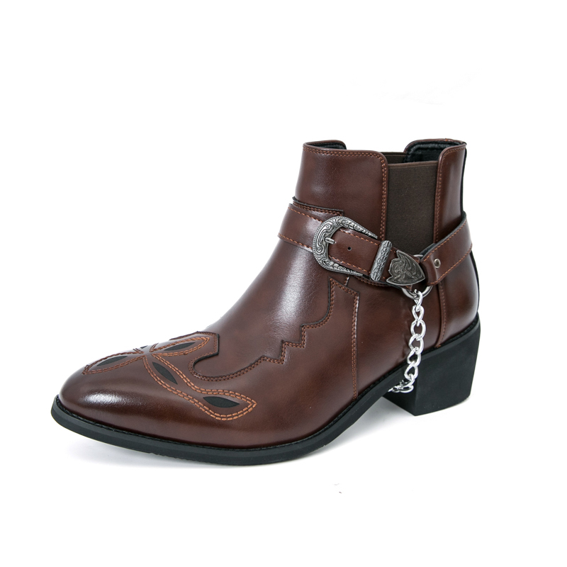 Men's Pointed Toe Ankle Boots  - đánh giá và giá Leather Work Boots