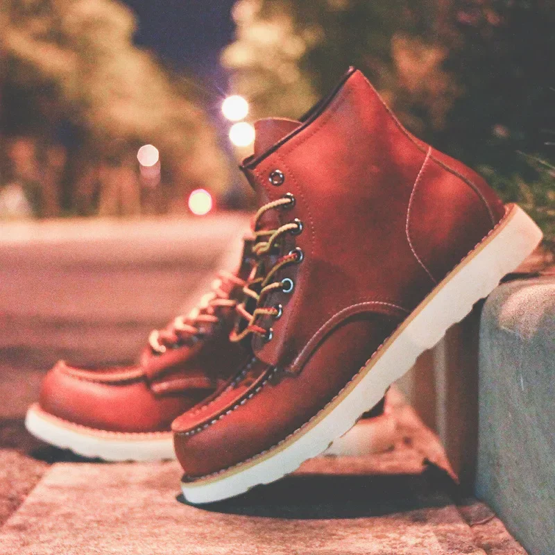 Genuine Leather Men's Boots Vi - đánh giá và giá Leatherwork Beginner