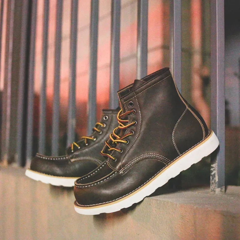 Genuine Leather Men's Boots Vi - đánh giá và giá Leatherwork Beginner