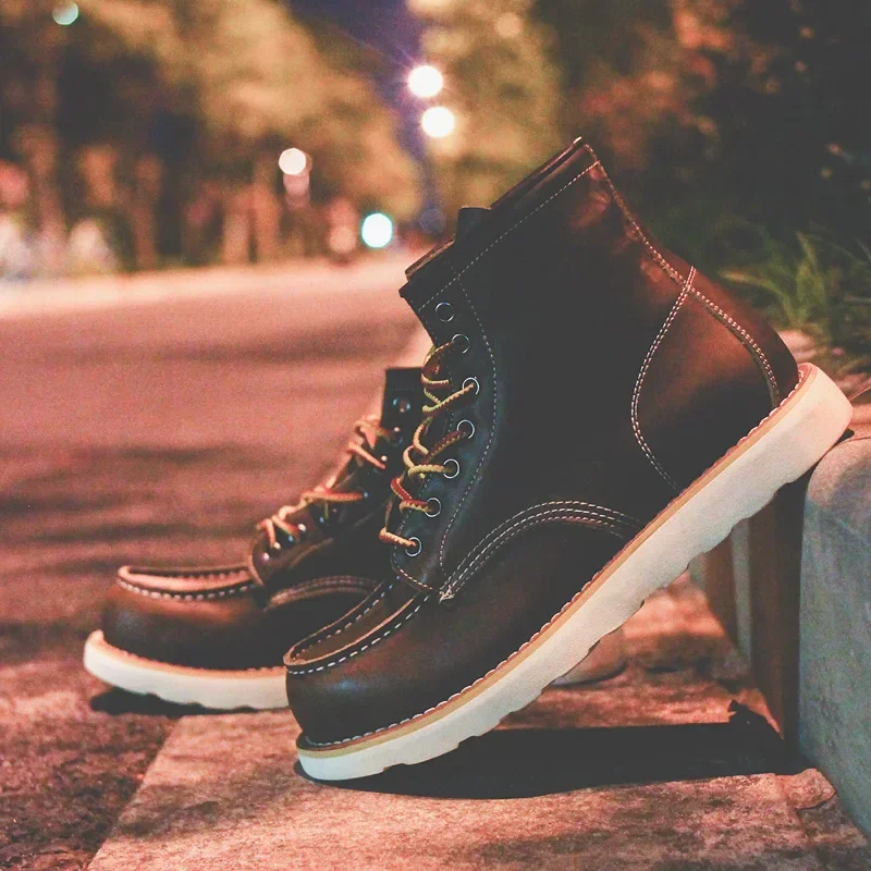 Genuine Leather Men's Boots Vi - đánh giá và giá Leatherwork Beginner
