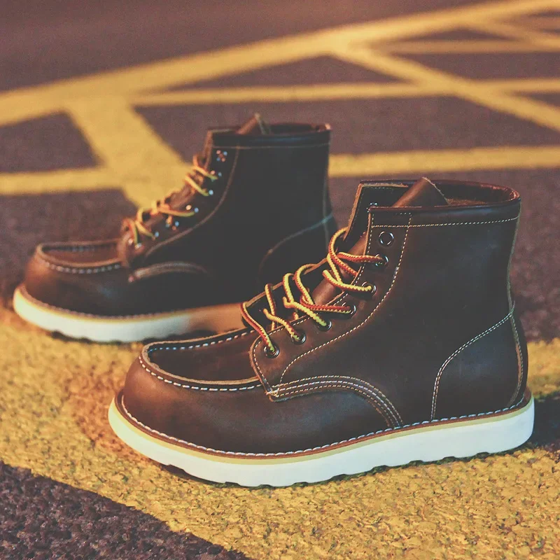 Genuine Leather Men's Boots Vi - đánh giá và giá Leatherwork Beginner