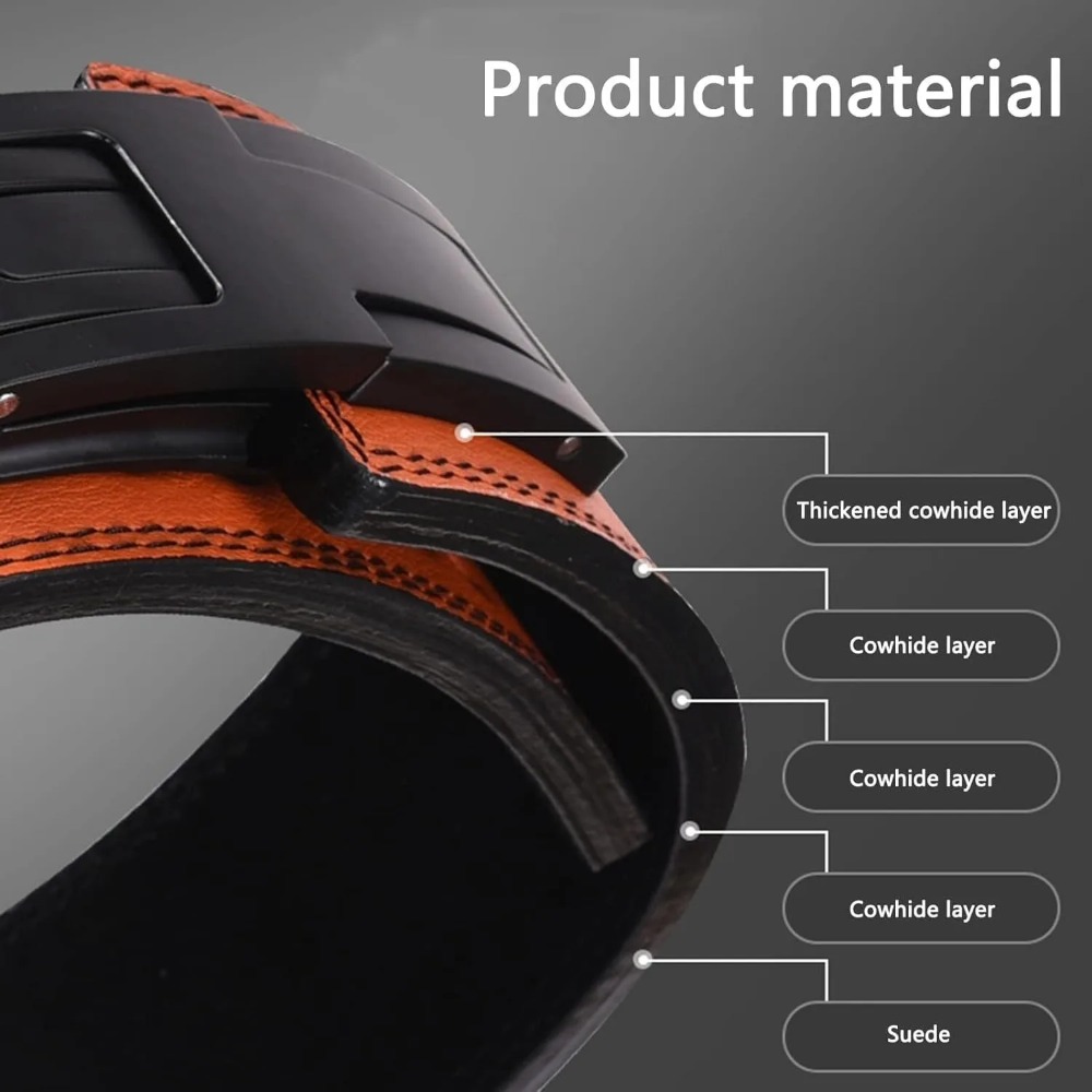 Genuine Leather Weightlifting  - đánh giá và giá Leather Workout Belt
