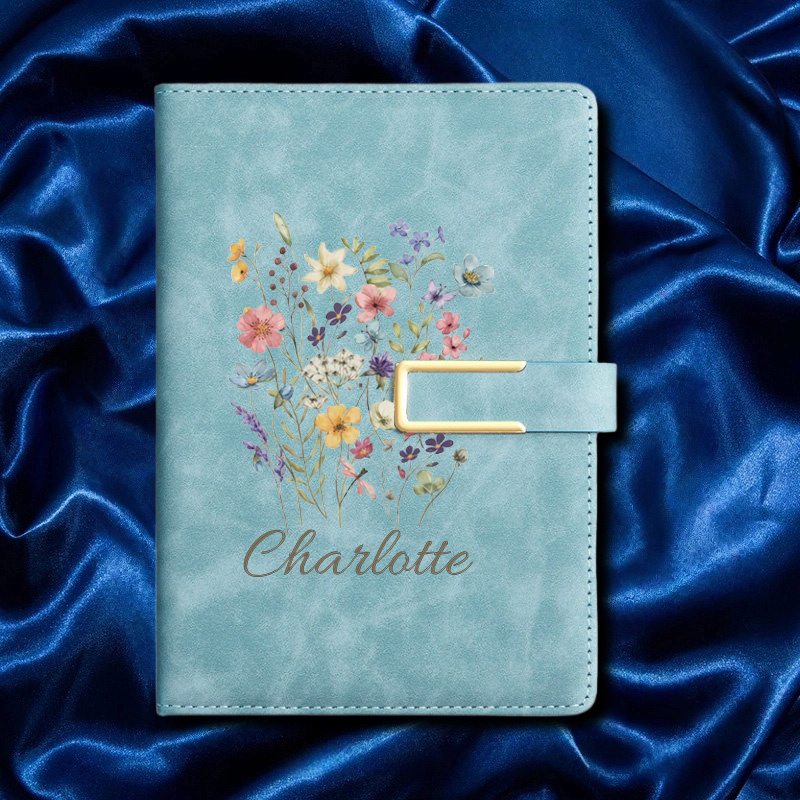 A5 Floral Monogram Custom Name - đánh giá và giá Leatherwork Journal