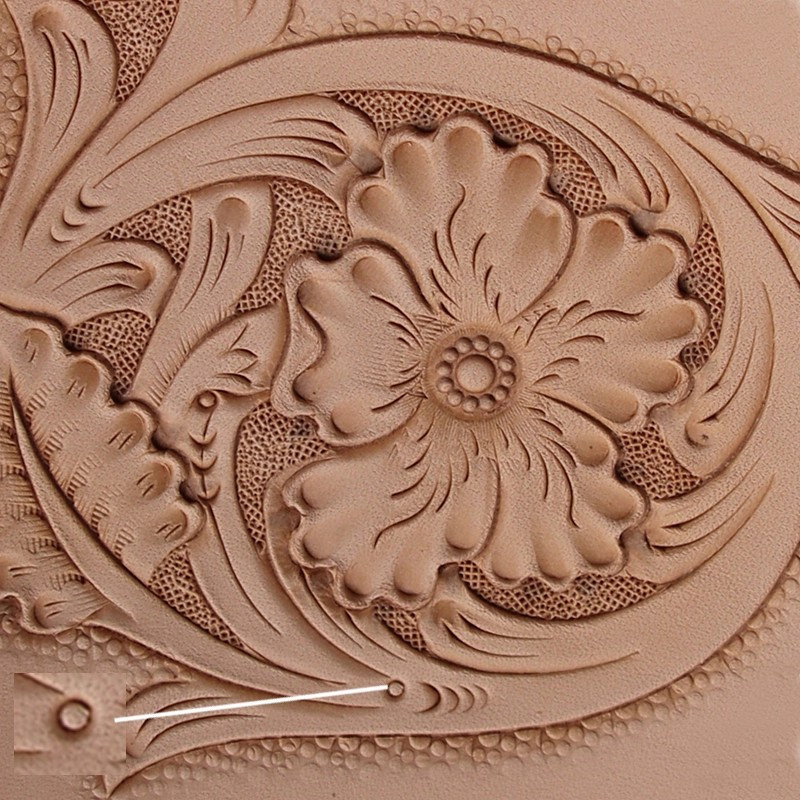 Arabesque Dot Stamp Set S631/1 - đánh giá và giá Leather Stamp Set