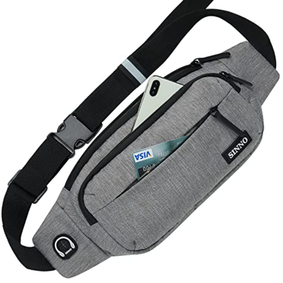 SINNO Large Crossbody Fanny Pa - đánh giá và giá Leather Workout Belt