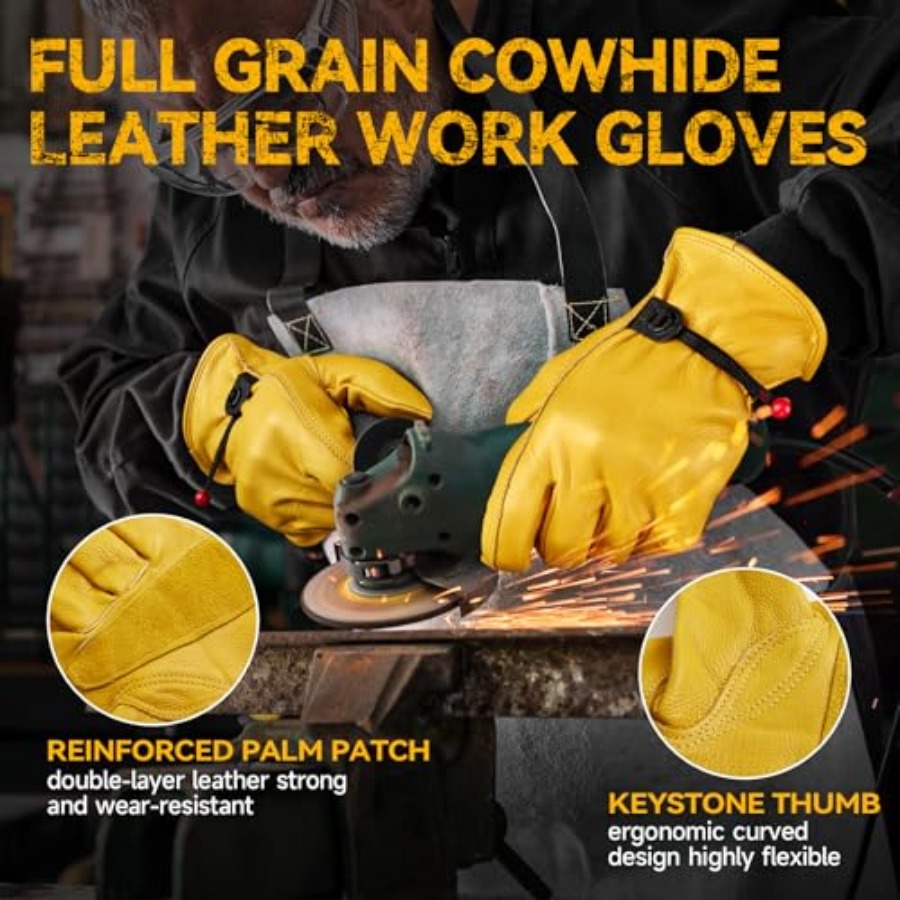 Leather Work Gloves for Men, 3 - đánh giá và giá Leveling Leatherworking
