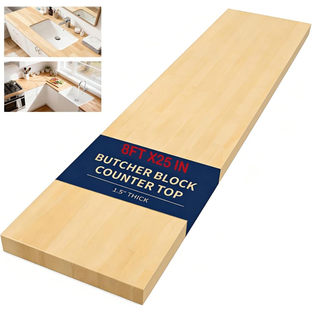 8ft Butcher Block Countertop,  - đánh giá và giá Leatherwork Bench
