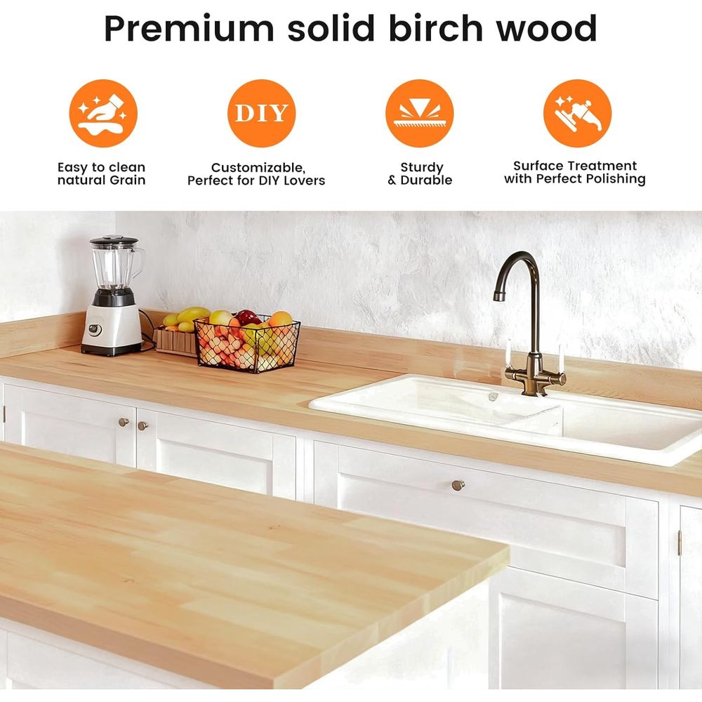 8ft Butcher Block Countertop,  - đánh giá và giá Leatherwork Bench