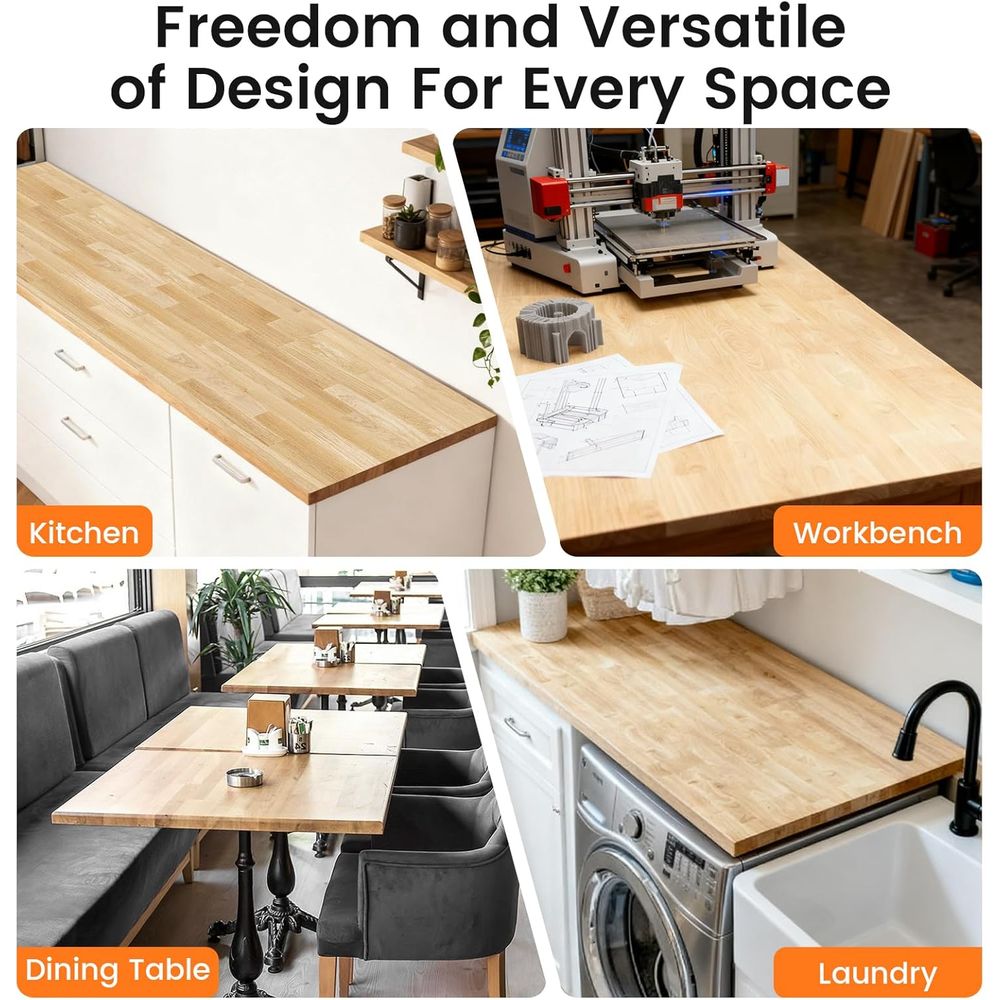 8ft Butcher Block Countertop,  - đánh giá và giá Leatherwork Bench
