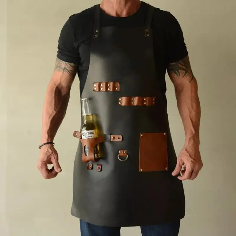 PU Leather Waterproof and Oil  - đánh giá và giá Leatherwork Apron