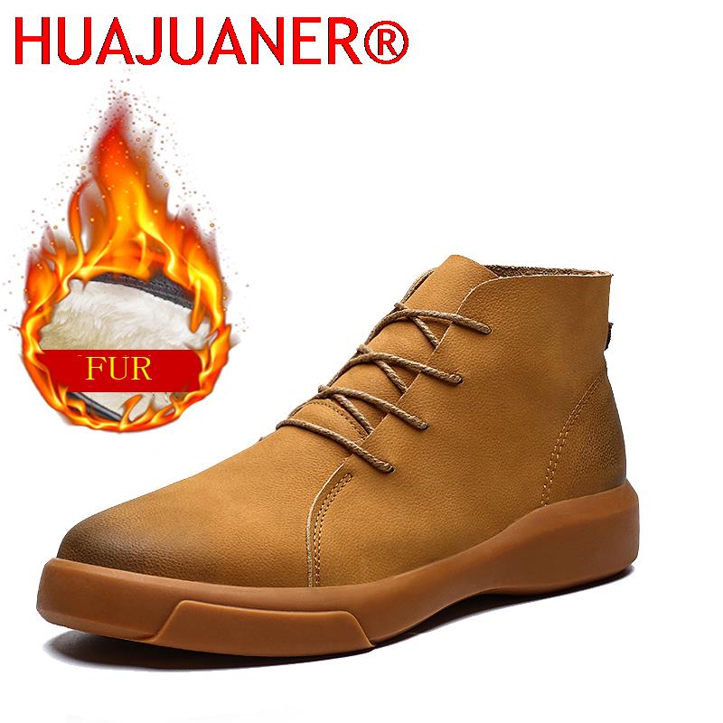 Luxury Brand Winter Fur Warm C - đánh giá và giá Leather Work Boots